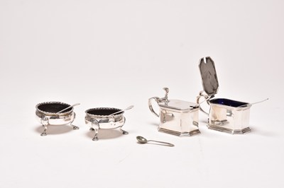 Lot 103 - A collection of silver cruets