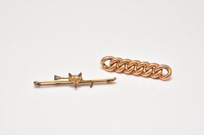 Lot 123 - Two bar brooches