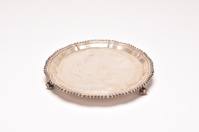 Lot 15 - A silver waiter