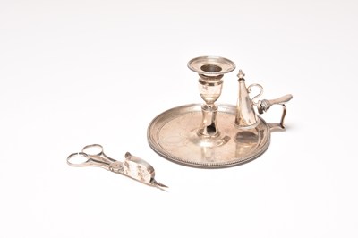 Lot 79 - A George III silver chamberstick