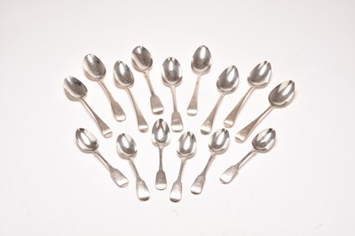 Lot 47 - A collection of silver spoons