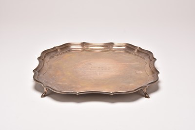 Lot 49 - A silver salver