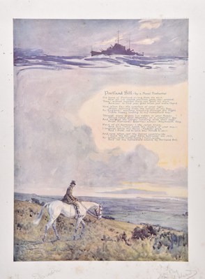 Lot 149 - Lionel Edwards (British, 1878-1966) Portland Bill by a Naval Foxhunter, signed, and another print (2)