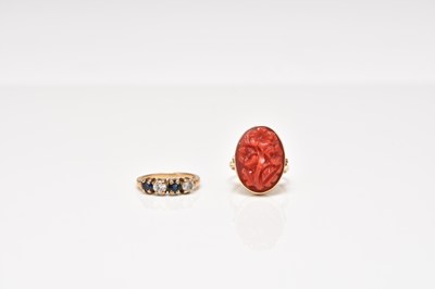 Lot 204 - Two 9ct gold rings