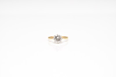 Lot 192 - A single stone diamond ring