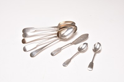 Lot 89 - A small collection of silver flatware