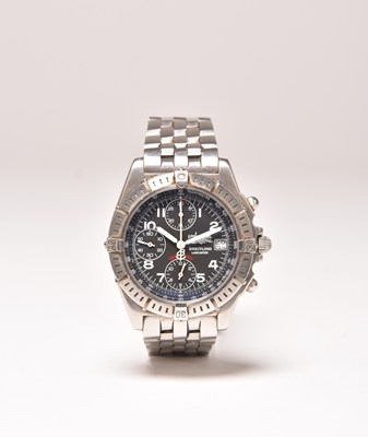 Lot 347 - Breitling: A limited edition 'Lancaster' chronograph bracelet watch