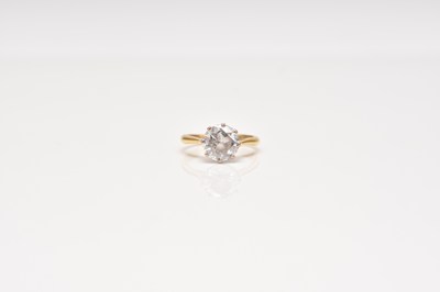 Lot 317 - A single stone diamond ring