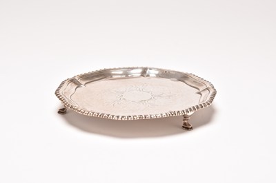Lot 67 - An Irish silver waiter