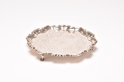 Lot 97 - A George III silver waiter