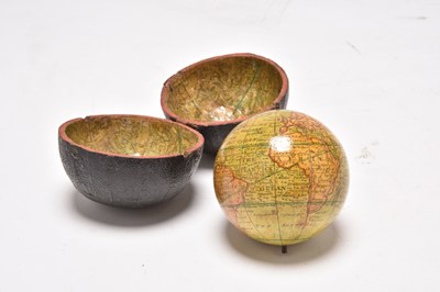 Lot A good George III miniature terrestrial globe, John Newton, 1800