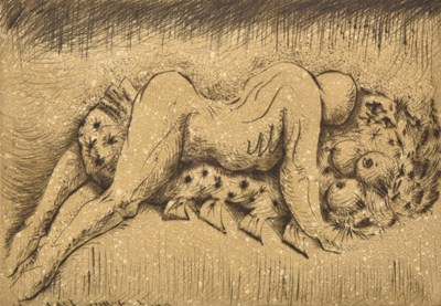 Lot 9 - Andre Masson (French 1896-1987) Chrysalides