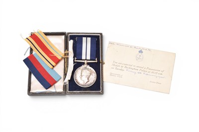 Lot WW2 Royal Navy DSM to AB S. Reid, HMS Zulu (Operation Agreement)