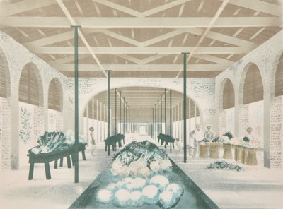 Lot 54 - David Gentleman (b.1930) Charleston Market