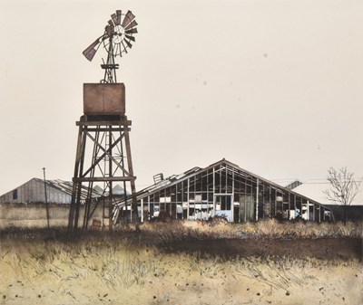 Lot 15 - Style of Peter Bonney (South African b.1953) Greenhouse, signed P Bisson