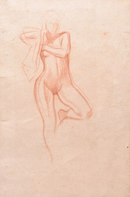 Lot 41 - Sir William Rothenstein (1872-1945) Nude Study